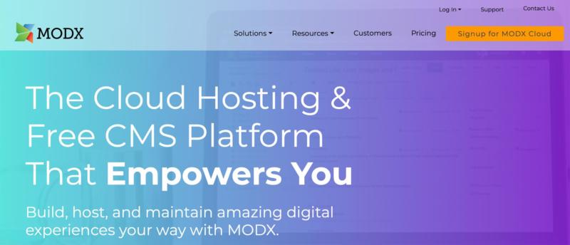 MODX for Modular Blogging